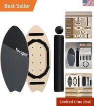 2-in-1 Balance Boards Set, 9 Adjustable Modes Surf Trainer, Wobble Board... - $127.91