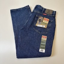Wrangler Jeans Men’s Size 35x30 Regular Fit Straight Leg Blue Denim Pants NWT  - £12.66 GBP