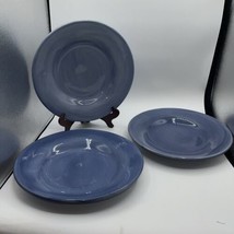 Pottery Barn Sausalito 12” Dinner Plate Charger Pasta Bowl Blue Set Of 3 Blue - £24.29 GBP