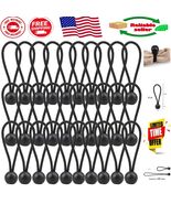 30 Count Heavyweight Bungee Cords – 4 Inch Adjustable Black Tie Down Straps - $280.49 MXN