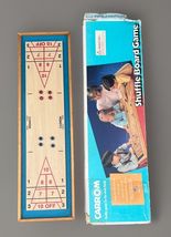 Vintage Carrom Shuffle Board Game Wood 8-Rollers #650 Made in USA 80s 90s - $94.99