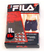 Fila Assorted 100% Cotton Woven Boxer Shorts 3 in Package New Package Men's S - £23.80 GBP