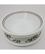♻️  Corelle Holly Days Replacement 4-pc Set 2-Bowls 2-B &amp; B Plates 1980&#39;s - €21,25 EUR