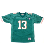 Mitchell &amp; Ness Throwback 13 Marino Green Dolphins Jersey Stitched 50 FLAW - $87.34 CAD