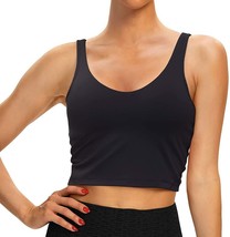 Sports Bra for Women - Padded Bra Yoga Crop Tank Tops Fitness Workout (Size:M) - £13.89 GBP