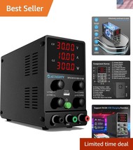 Variable DC Bench Power Supply 0-30V 10A with Safety Features &amp; Customer... - $73.49