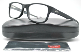 New Ray Ban Rb 5268 5119 Rectangle Matte Black Authentic Eyeglasses Frames 52-17 - £95.52 GBP