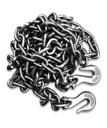 20ft 5/16&quot; Tow Chain Tie Down w/ Clevis Grab Hooks Towing Pulling Secure... - $46.74