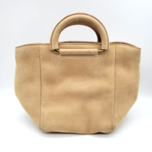 MADEWELL D-Ring Purse Handle Small Tan Leather Suede Bag No Strap - £19.68 GBP