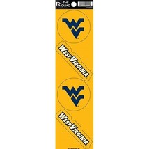 west virginia mountaineers ncaa college car auto sticker decal quad set usa made - £15.65 GBP
