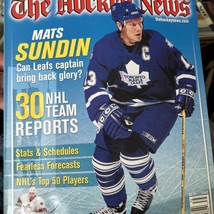 2002-03 NHL Hockey Yearbook Guide 2001-02 stats Mats Sundin Maple Leafs Cover - £10.17 GBP