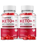 2 Pack OptiBlend Keto ACV Gummies, Max Strength Formula, Opti Blend Keto - $106.65 CAD