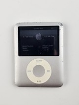 Apple iPod nano Silver 4gb #A1236 Tested &amp; working -fair condition good ... - £18.68 GBP