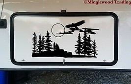 Flying Eagle Trees Vinyl Sticker - RV Camper Graphics Scenery - Die Cut ... - $19.79+