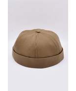 Brown 100% Cotton Cap Docker Hat - £18.08 GBP