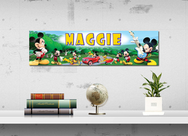 Mickey Mouse - Personalized Name Poster, Customized Wall Art Banner - £14.38 GBP+