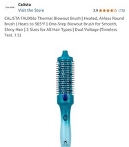 Calista Fauxblo Thermal Brush 1.50&quot; Airless Blowout Ombre Gem Emerald New - €30,27 EUR