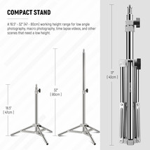 NEEWER 32&#39;&#39;Photography Light Stand Stainless Steel Table Tripod Softbox ... - £49.77 GBP