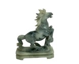 Carved Horse Soapstone Sculpture, 4.75&quot; Chinese Vintage Figurine - $16.00