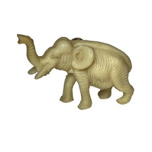 Vintage Miniature Resin Elephant Galveston Trunk Up Good Luck Elephant - $147.62 MXN