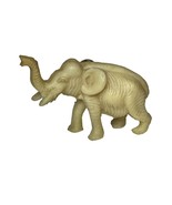 Vintage Miniature Resin Elephant Galveston Trunk Up Good Luck Elephant - $7.92