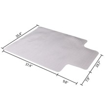 48X 36&quot; Pvc Floor Mat Protector Carpet For Home Office Desk Chair Studded Back - £38.31 GBP