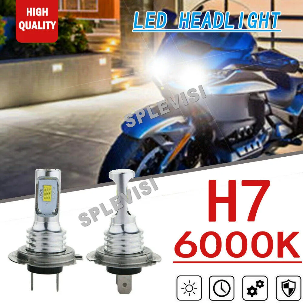 2x 70W H7 6000K Bright White CSP LED Bulbs Headlight   wing Gl1800 2001-2016  mo - $506.65