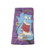 Vintage 90s Disney Aladdin Genie Abu Spell Out Sleeping Bag Blanket 29&quot;x56&quot; - £58.34 GBP