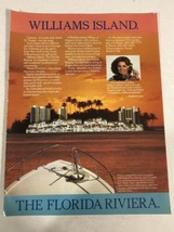 1985 Williams Island Florida Riviera Sophia Loren Print Ad Advertisement... - $7.91