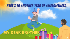 Ecard for Birthday - Title: Here&#39;s to Another Year of Awesomeness - $1.99