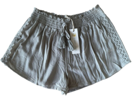 Ocean Drive Women&#39;s Shorts Lightweight 100% Rayon Paperbag Waist Size L ... - $16.82