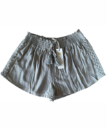 Ocean Drive Women&#39;s Shorts Lightweight 100% Rayon Paperbag Waist Size L ... - $16.82
