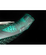 Stephen Schlanser Double Cigar Ashtray Art Glass 1996 Repaired cigar rest - $395.00