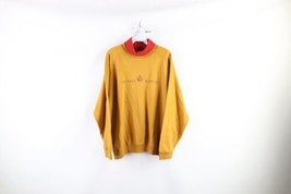 Vintage 90s Gap Mens Large Spell Out Fall Country Harvest Turtleneck Sweatshirt - £38.68 GBP