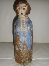 Mid Century Danish Art Pottery Woman Figurine Sculpture - $133.65