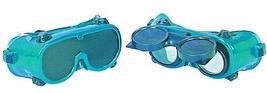 Oxygen acetylene WELDING GOGGLES SET 2 Pairs w permanent &amp; Flip Up Dark ... - $36.73