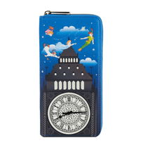 Loungefly Disney Peter Pan Glow Clock Zip Around Wallet - £31.42 GBP