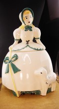 Vintage Little Bo peep cookie jar - Abingdon pottery - rare Nursery Rhyme - cera - £207.95 GBP