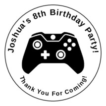 12 Video Game party stickers,controller,labels,favors,supplies,lollipops... - $11.99