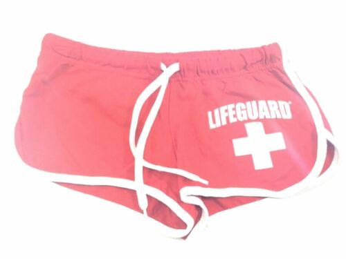Primary image for Womens Lifeguard Sexy Short Shorts Red With Laces Size X-Small New Missing Tags