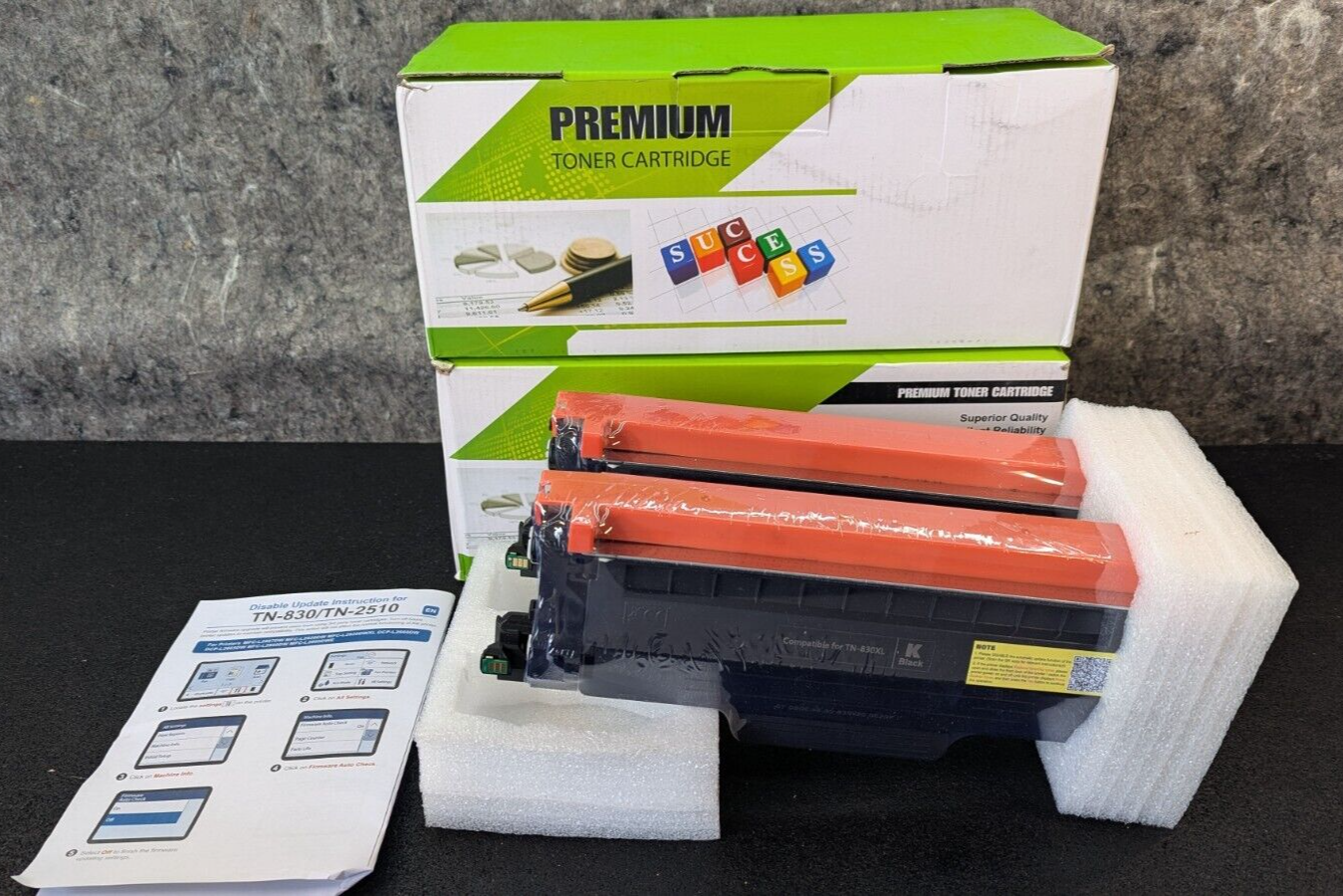 3 x 2 Pack Premium Toner Cartridge TN-850 High Yield Black TN-850-2PK-V2... - $54.99