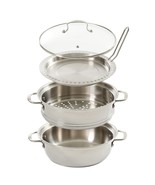 Kenmore Elite Devon Heavy Gauge Stainless Steel Tri-Ply Induction 5-piec... - $108.53 CAD