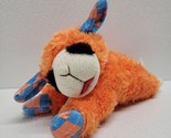 Lamb Chop Squeak Dog Toy Orange Blue Plush 10&quot; Stuffed Animal Multipet 2020 - £24.03 GBP