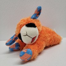 Lamb Chop Squeak Dog Toy Orange Blue Plush 10&quot; Stuffed Animal Multipet 2020 - £23.80 GBP