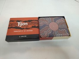 Yijan Australia Boxed Set 6 Coasters Knowledge Of The Dreaming Fire &amp; Wa... - £8.92 GBP