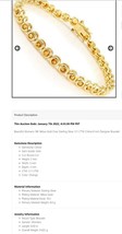 Beautiful Womens 18K Yellow Gold Over Sterling Silver 3.11 CTW Citrine 8 Inch De - £305.89 GBP