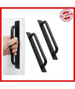 Durable 8.35” Black Aluminum Push Pull Handles - Easy Installation, No D... - $22.76