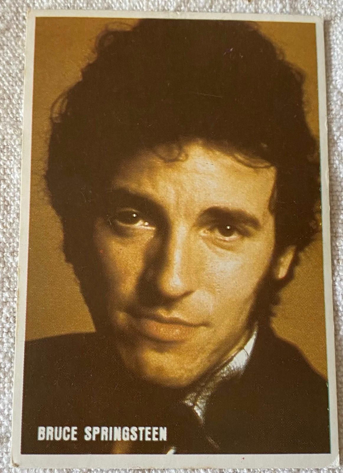 ⭕VTG card pocket calendar 1985 BRUCE SPRINGSTEEN Portugal group music si... - $4.46