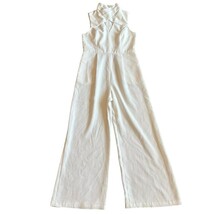 C/Meo Collective Haunting Feelings White Jumpsuit High Neck Cutout Size ... - $150.00