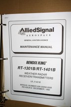 Honeywell Bendix King RT-1301B/1401B Weather Radar Receiver transmitter m Manual - £117.99 GBP